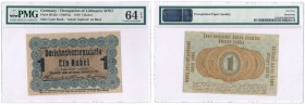 Poland - OST. 1 rubel 1916, Poznan PMG 64 EPQ 
Wyśmienicie zachowany banknot w gradingu PMG z dopiskiem EPQ - wyjątkowa jakość papieruMiłczak P3c
Wa...