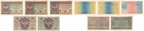1/2 - 50 marek polskich 1916, group 5 Banknoteów 
50 marek stan 310 marek stan 4+1 marka stan 2-/3+1/2 marki stan 2- 
Waga/Weight: Metal: Średnica/d...