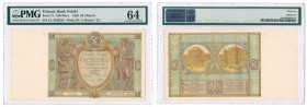 50 zlotych 1929 seria EL PMG 64 
Idealnie zachowany banknot w gradingu PMG.Lucow 654a (R0); Miłczak 70c
Waga/Weight: Metal: Średnica/diameter: 
Sta...