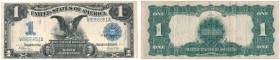 USA. Dolar $ 1899 Silver Certificate Large size, seria VA 
Podpisy; Speelman, WhiteKilkukrotnie złamany.Friedberg 236
Waga/Weight: Metal: Średnica/d...