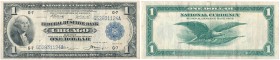 USA. Dolar $ 1918 National Currency Large size, seria GA 
Chicago Eliot, Burke, Cremer, Mc. DougalŁadny egzemplarz.Friedberg 729
Waga/Weight: Metal:...