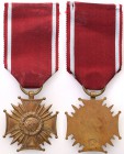 II RP / Poland. Cross of Merit Bronze 
Krzyż nieprzecinany. Sygnatura grawera. A. Nagalaski Warszawa.Krotke Mw. Br. 6
Waga/Weight: Metal: Średnica/d...