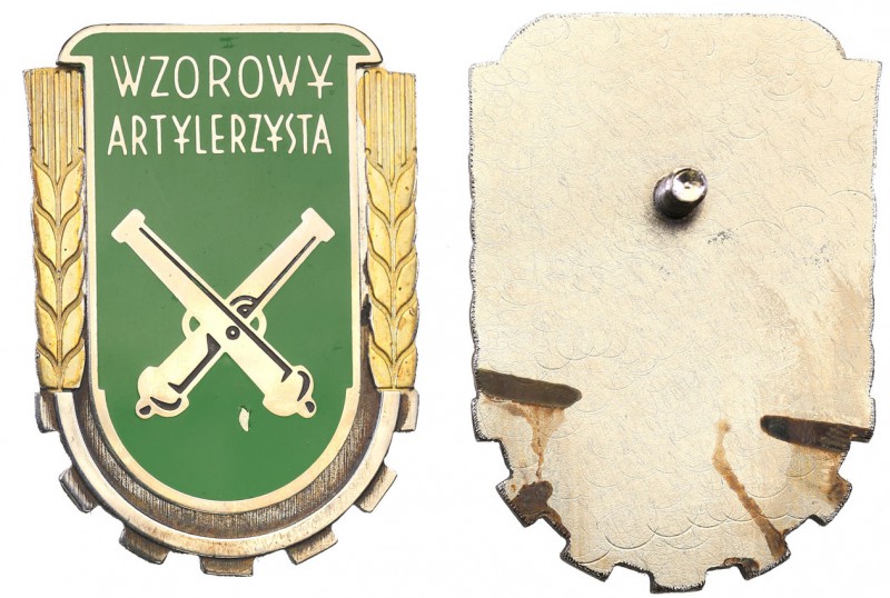 PRL. Badge Model Gunner 
Biały metal, nienaruszone emalie. Stan niemal idealny....