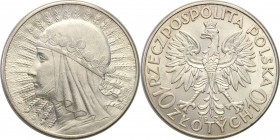 II RP. 10 zlotych 1932 Women Head (no mint mark) 
Piękny połysk menniczy.Parchimowicz 120b
Waga/Weight: 22,01 g Ag Metal: Średnica/diameter: 
Stan ...