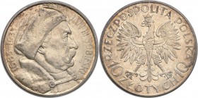 II RP. 10 zlotych 1933 Sobieski 
Bardzo ładny, świeży egzemplarz. Zachowany połysk menniczy, złotawa patyna.Parchimowicz 121
Waga/Weight: 21.73 g Ag...