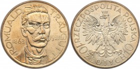 II RP. 10 zlotych 1933 Traugutt 
Wspaniały połysk menniczy, pojedyncze mikroryski, delikatna patyna. Piękna prezencja monety.Parchimowicz 122
Waga/W...