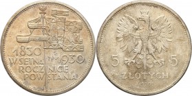 II RP. 5 zlotych 1930 Sztandar 
Bardzo ładny, świeży egzemplarz. Zachowany połysk menniczy, patyna. Dobra prezencja.Parchimowicz 115a
Waga/Weight: 1...