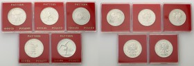 PRL. PROBA / PATTERN silver 500-1000 zlotych 1983-1987, group 5 pieces 
Pięknie zachowane egzemplarze w oryginalnych pudełkach NBP.
Waga/Weight: Ag ...