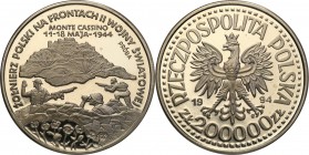 III RP. PROBA / PATTERN Nickel 200.000 zlotych 1994 Monte Casino 
Piękny egzemplarz.Fischer P 423
Waga/Weight: 16.56 g Ni Metal: Średnica/diameter: ...