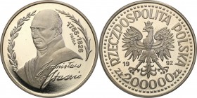 III RP. PROBA / PATTERN Nickel 200.000 zlotych 1992 Staszic 
Piękny egzemplarz.Fischer P 414
Waga/Weight: 16.18 g Ni Metal: Średnica/diameter: 
Sta...