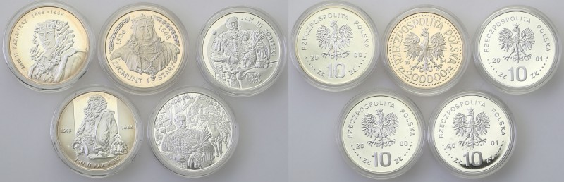 III RP. 10-200.000 zlotych 1994-2001, group 4 coins 
Monety w menniczym stanie ...