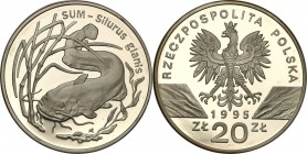 III RP. 20 zlotych 1995 Sum 
Piękny, menniczy egzemplarz. Rzadsza moneta.Fischer K (20) 003
Waga/Weight: 31,1 g Ag 925 Metal: Średnica/diameter: 
S...
