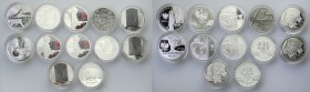 III RP. 20 zlotych 2010-2012, group 12 pieces 
Monety w menniczym stanie zachowania.
Waga/Weight: 12 x 28,28 g Ag .925 Metal: Średnica/diameter: 
S...