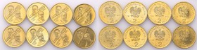 III RP. 2 zlote 1996 Henryk Sienkiewicz, group 8 pieces 
Pięknie zachowane monety.Fischer OB (2) 011
Waga/Weight: 8,15 g GN Metal: Średnica/diameter...