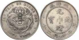 China
China, Chihli. $ dollar Yr. 34 (1908)   
Moneta delikatnie przetarta. Rzadka moneta.Krause Y 73
Waga/Weight: 26,91 g Ag Metal: Średnica/diame...