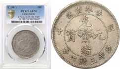 China
China, Kirin. 50 cents b.d (1900) PCGS AU50 
Dobre detale, delikatny połysk menniczy, patyna. Bardzo rzadka i poszukiwana moneta.Krause Y 182....