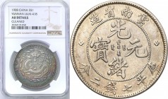 China
China. Yunnan. 1 $ dollar bez daty (1908) NGC AU - RZADKOŚĆ 
Niezmiernie rzadka moneta sporadycznie pojawiąjąca się w handlu, zwłaszcza po gra...