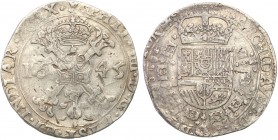 Netherlands
Netherlands, Brabant. Filip IV. Patagon 1645 
Przyzwoicie wybity i zachowany egzemplarz jak na ten typ monety.Delmonte 293; Davenport 44...
