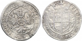 Netherlands
Netherlands, Deventer. Matthias (1612-1619). Gulden (28 stub) 1618 
Moneta z tytulaturą cesarza Matthiasa.Odmiana z datą nad koroną.Deli...