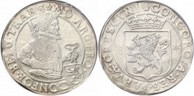 Netherlands
Netherlands, Overijssel. Taler (Thaler) (rijksdaalder) 1620 
Zachowany połysk menniczy, ładnie wybity egzemplarz. Moneta zamknięta w sla...