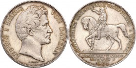 Germany / Prussia
Germany, Bavaria. Ludwik I. Double Taler (2 Thaler) 1839, Munich 
Delikatny połysk, kolorowa patyna. Rzadsza moneta.Davenport 583...