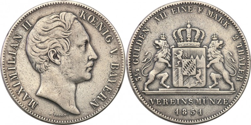 Germany / Prussia
Germany, Bavaria. Maximilian II Joseph. Double Taler (2 Thale...