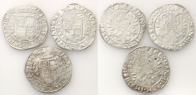Germany / Prussia
Germany, Emden. Ferdinand II (1624-1637). Gulden b.d. (28 stub), Group 3 coins 
Bardzo ładne egzemplarze. (2 szt. Stan 3+, 1 szt 2...