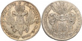 Germany / Prussia
Germany, Hamburg. 32 szylingi (schillings) 1755 IH-L 
Delikatna patyna, połysk. Łany egzemplarz.Gaedechens 641
Waga/Weight: 18,39...