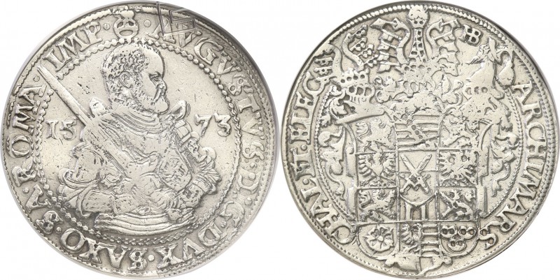 Germany / Prussia
Germany, Saxony. August (1553-1586). Taler (Thaler) 1573 HB, ...