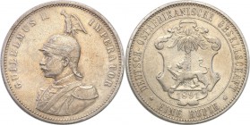 Germany / Prussia
Germany, DOA, East Africa. 1 rupee 1891 
Ryski w tle, patyna. Rzadsza moneta.
Waga/Weight: 11,59 g Ag Metal: Średnica/diameter: ...