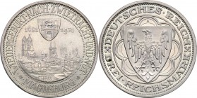 Germany / Prussia
Germany, Weimar. 3 mark 1931 A, Magdeburg 
Piękny egzemplarz, połysk menniczy. Ładna delikatna patyna. Rzadsza moneta.Jaeger 347; ...