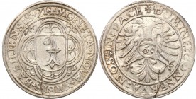 Switzerland
Switzerland, GuldenTaler (Thaler) = 60 krajcar 1571, Bazylea 
Mennicza wada krążka, ale moneta pięknym połyskiem menniczym i wyraźnymi d...