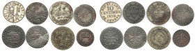 Switzerland
Switzerland. Group 8 coins 
Różne daty i nominały.
Waga/Weight: Metal: Średnica/diameter: 
Stan zachowania/condition: 3 (VF)