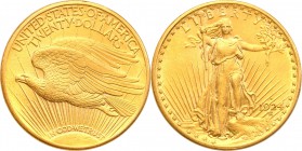 United States / USA
USA. 20 $ dollars 1924 D, Denver 
20-dolarówka z rzadkiej mennicy - Denver.&nbsp;Wspaniały egzemplarz, piękny połysk menniczy. W...