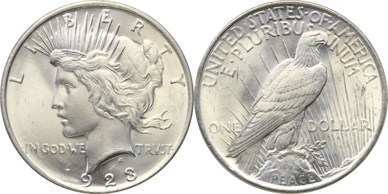 United States / USA
USA. $ dollar 1923 Philadelphia Peace 
Wyśmienicie zachowa...
