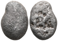 UNCERTAIN. (Late 6th-early 5th century BC).Silver Cut Ingot without design.Ar. Very fine.

 Weight:11,3 gr Diameter: 21,5 mm