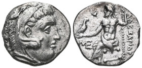 Greek Coins KINGS of MACEDON.Alexander III.(336-323 BC).Kolophon.Drachm. Obv : Head of Herakles right, wearing lion skin. Rev : ΑΛΕΞΑΝΔΡΟΥ. Zeus seate...