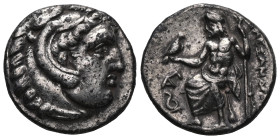 Greek Coins Kings of Macedon Alexander III the Great (336-323 BC.) AR Drachm . Lampsakos mint, ca. 323-317 BC. Type of Alexander III the Great Posthum...