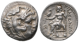 Greek Coins CARIA, Mylasa. Circa 300-280 BC. AR Drachm . In the name and types of Alexander III of Macedon. Head of Herakles right, wearing lion skin ...