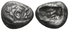 Greek Coins KINGS OF LYDIA.Kroisos AR 1/2 Stater (Siglos), c. 560-546 BC Kings of Lydia. Kroisos (c. 560-546 BC). AR 1/2 Stater (Siglos) Obv. Confront...