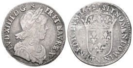 France. Louis XIV AR32 1/2 Écu long rib. 1658 Zoom inZoom outZoom outGo homeGo home zoom view France. Louis XIV AR32 1/2 Écu long rib. 1658 Obverse: L...