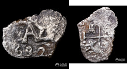 Bolivia, Potosi. ½ Real. 1692 (Carlos II). VR. Macuquina.
