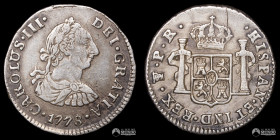 Bolivia, Potosi. ½ Real. 1778/8. PR.