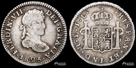 Bolivia, Potosi. ½ Real. 1825 (Fernando VII). JL.