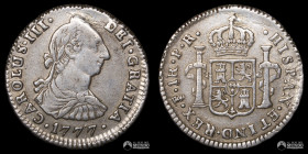 Bolivia, Potosi. 1 Real. 1777 (Carlos III). PR.