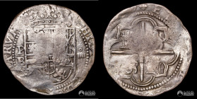 Bolivia, Potosi. 4 Reales. 1574-1598 (Felipe II). B. Macuquina.