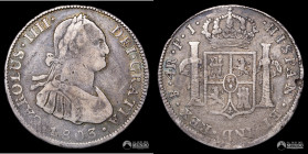 Bolivia, Potosi. 4 Reales. 1803 (Carlos IV). PJ.