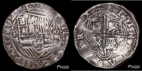 Bolivia, Potosi. 8 Reales. 1595-1600 (Felipe II). B. Macuquina.