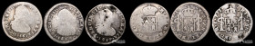 Chile, Santiago. Lote de tres: ½ Real. 1806-1817.
