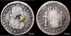 Chile, Santiago. 1 Real. 1812 (Fernando VII). FJ.